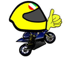 RACE FAN! BIKE! RACE! I LIKE motorcycle! sticker #14514231