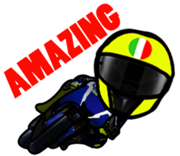 RACE FAN! BIKE! RACE! I LIKE motorcycle! sticker #14514232