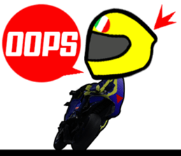 RACE FAN! BIKE! RACE! I LIKE motorcycle! sticker #14514233