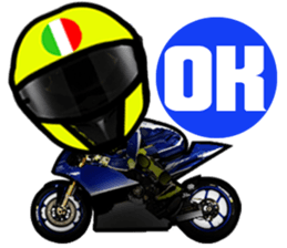 RACE FAN! BIKE! RACE! I LIKE motorcycle! sticker #14514237