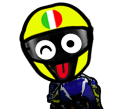 RACE FAN! BIKE! RACE! I LIKE motorcycle! sticker #14514240