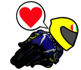 RACE FAN! BIKE! RACE! I LIKE motorcycle! sticker #14514242