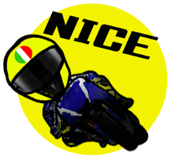 RACE FAN! BIKE! RACE! I LIKE motorcycle! sticker #14514246