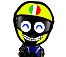 RACE FAN! BIKE! RACE! I LIKE motorcycle! sticker #14514248