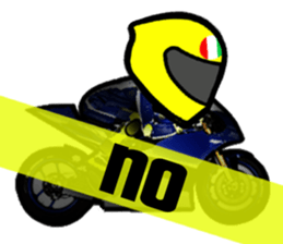 RACE FAN! BIKE! RACE! I LIKE motorcycle! sticker #14514250