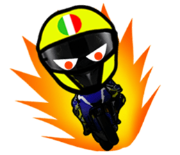 RACE FAN! BIKE! RACE! I LIKE motorcycle! sticker #14514252