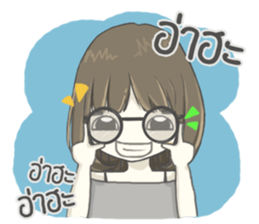 crazy shy girl sticker #14514610