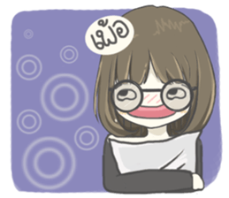 crazy shy girl sticker #14514618