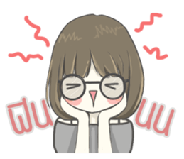 crazy shy girl sticker #14514619