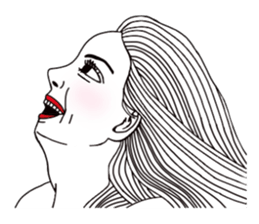 Bored man &woman sticker #14514727