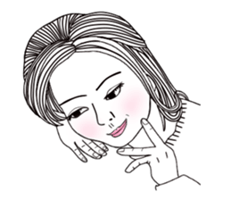 Bored man &woman sticker #14514729