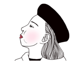 Bored man &woman sticker #14514731