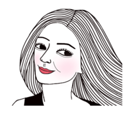 Bored man &woman sticker #14514732