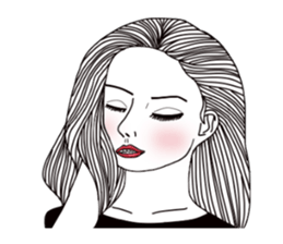 Bored man &woman sticker #14514734