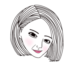 Bored man &woman sticker #14514744