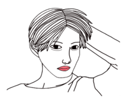 Bored man &woman sticker #14514745