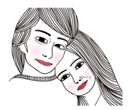 Bored man &woman sticker #14514752