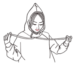 Bored man &woman sticker #14514756