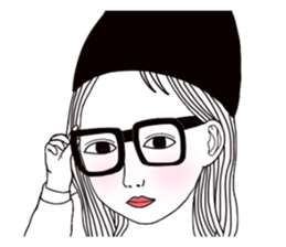 Bored man &woman sticker #14514757