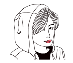 Bored man &woman sticker #14514760