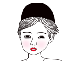 Bored man &woman sticker #14514764