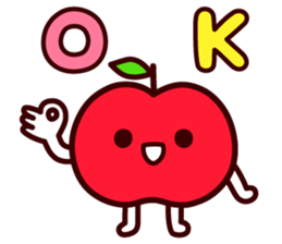 I give an apple sticker #14514913