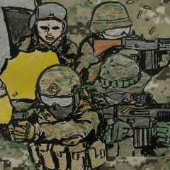 military sticker TRIGGER HAPPY