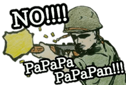 military sticker TRIGGER HAPPY sticker #14515111