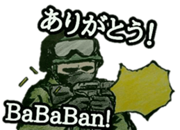 military sticker TRIGGER HAPPY sticker #14515119