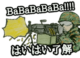 military sticker TRIGGER HAPPY sticker #14515127