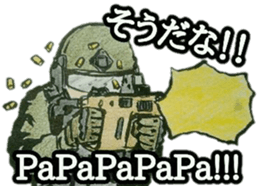 military sticker TRIGGER HAPPY sticker #14515129