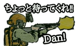 military sticker TRIGGER HAPPY sticker #14515131