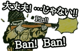 military sticker TRIGGER HAPPY sticker #14515136