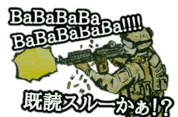 military sticker TRIGGER HAPPY sticker #14515141