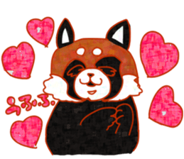 Cute animals with strong greed sticker #14516774