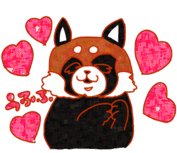 Cute animals with strong greed sticker #14516774