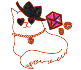 Cute animals with strong greed sticker #14516776