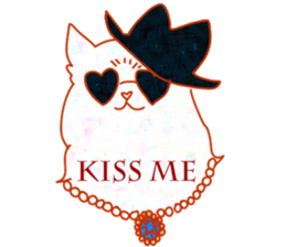 Cute animals with strong greed sticker #14516777