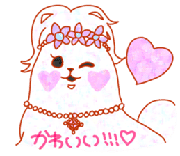 Cute animals with strong greed sticker #14516781