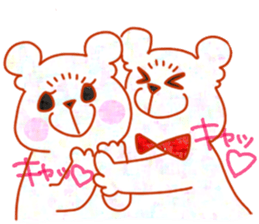 Cute animals with strong greed sticker #14516785