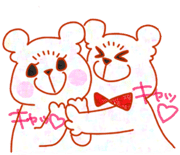 Cute animals with strong greed sticker #14516785