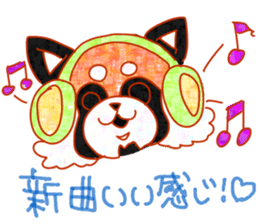 Cute animals with strong greed sticker #14516802