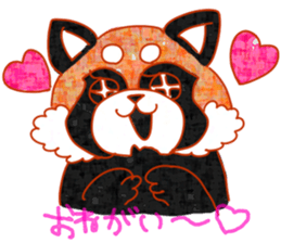 Cute animals with strong greed sticker #14516804