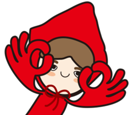 Funny of little red riding hood-2 sticker #14517771