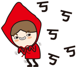 Funny of little red riding hood-2 sticker #14517772