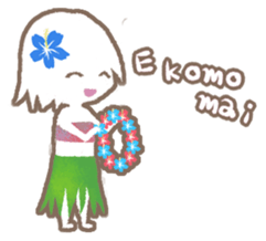 a hula girl sticker sticker #14518215