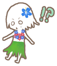 a hula girl sticker sticker #14518217