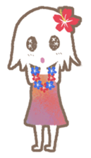 a hula girl sticker sticker #14518218