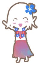 a hula girl sticker sticker #14518219