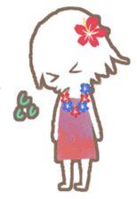 a hula girl sticker sticker #14518221